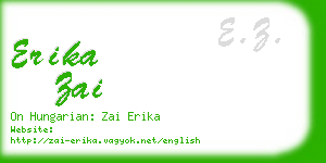 erika zai business card